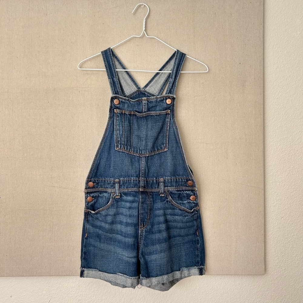 Denim Overalls Shorts
